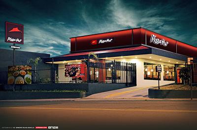 Fachada del restaurante Pizza Hut Guacima