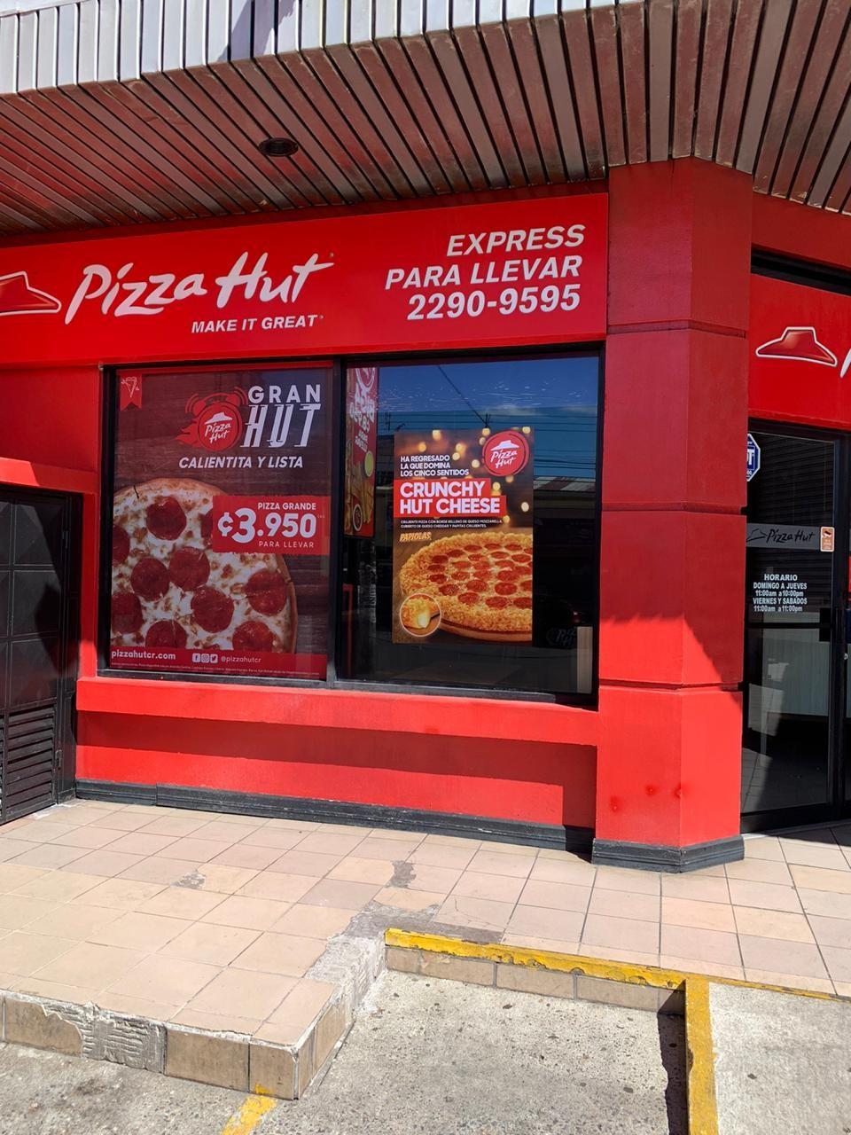 Fachada del restaurante Pizza Hut Cartago Express